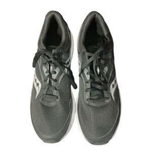 Saucony Mens Mesh Sneakers Black White  Cohesion 16 Versarun Size 10  S20781 NEW
